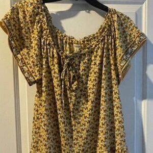 Yellow Floral Max Studio Dress